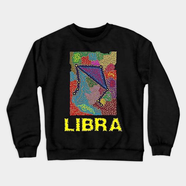 Constellation Libra Crewneck Sweatshirt by NightserFineArts